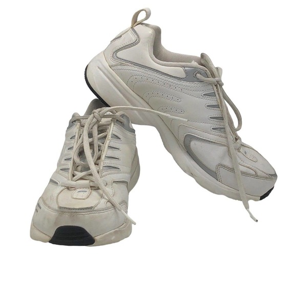 Reebok Shoes - Reebok Womens 3D Ultralite Classic White Leather Lace Up Walking Shoes Size US 7